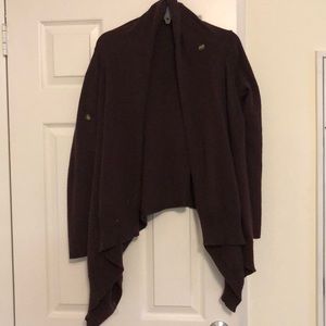 Burgundy wrap sweater